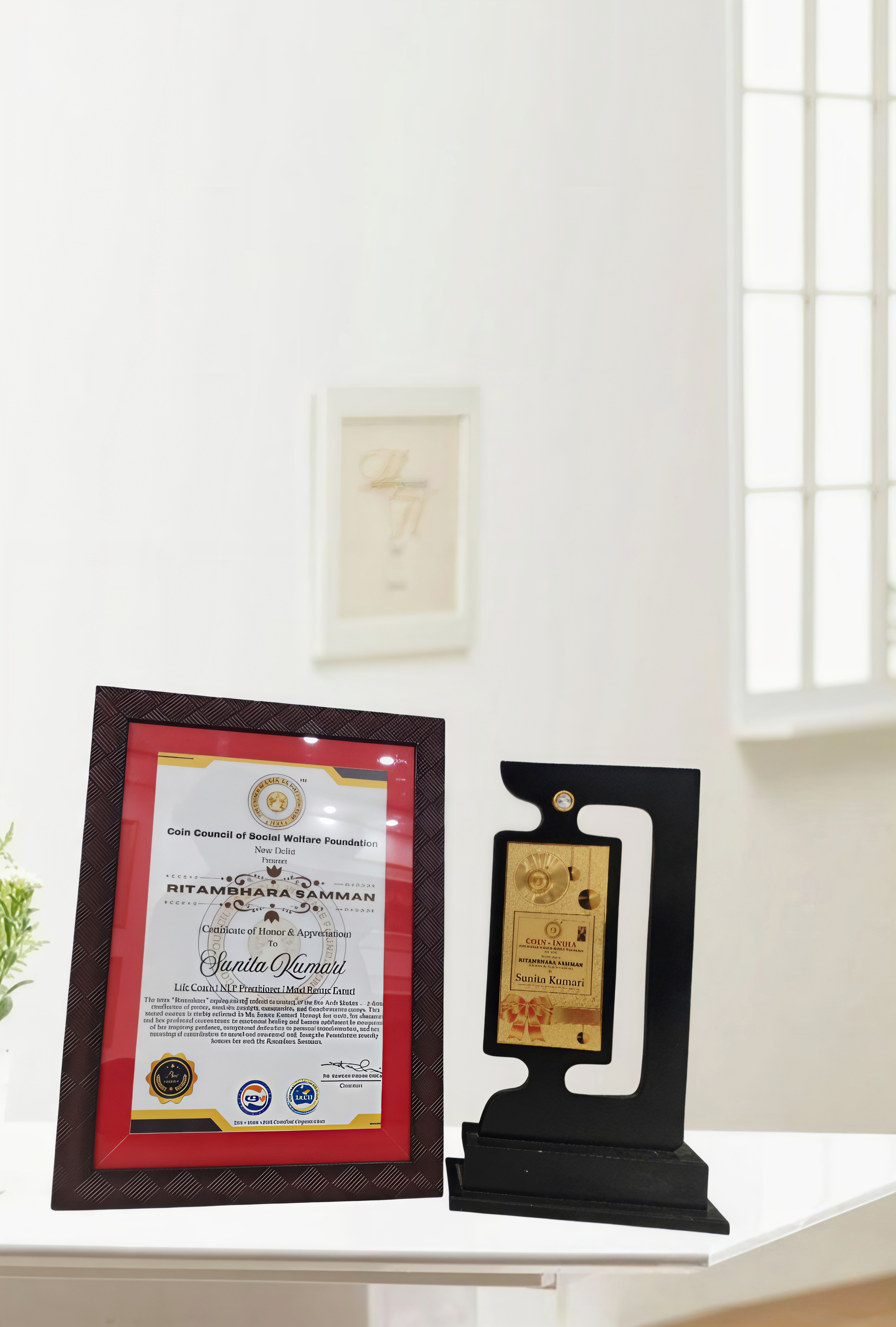 Coach Sunita Kumari certificate recognition